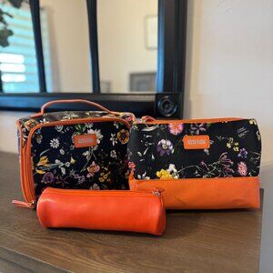 Kenneth Cole Reaction Floral Travel Bag Set — 2pc + FREE Brush Case